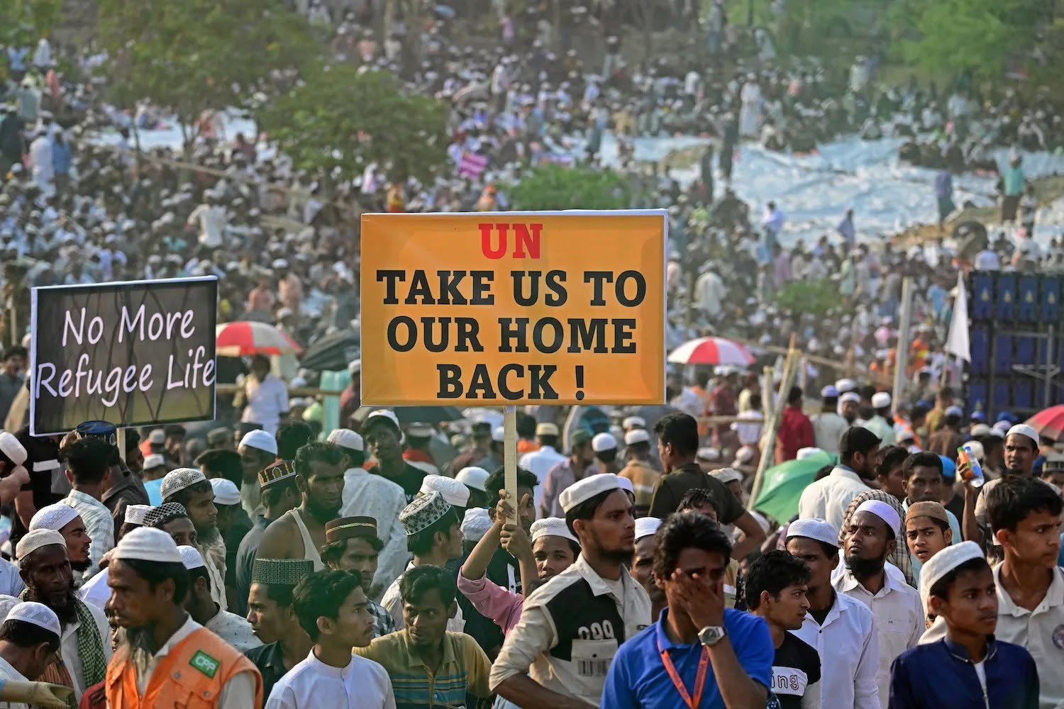 Rohingya rally on COX BAZAR 2024